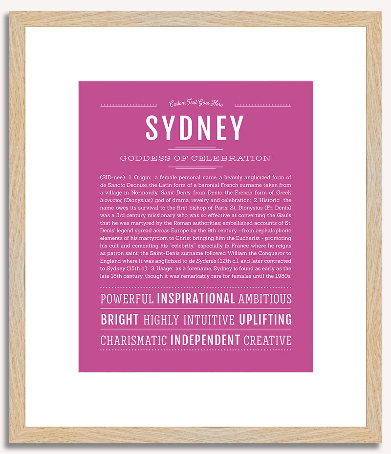 Sydney | Name Art Print