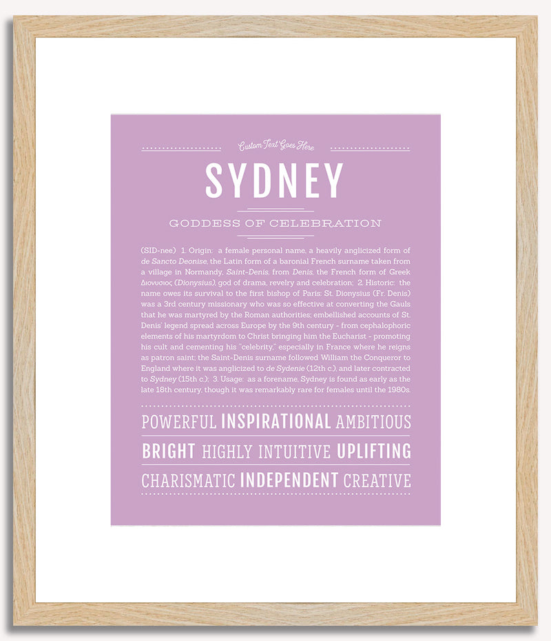 Sydney | Name Art Print