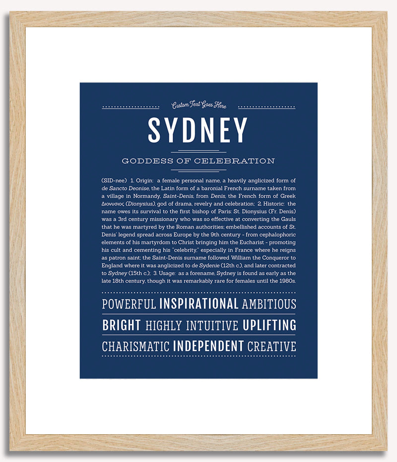 Sydney | Name Art Print