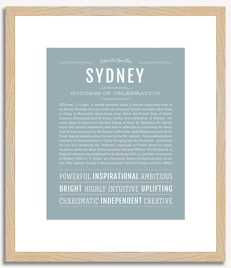 Sydney | Name Art Print