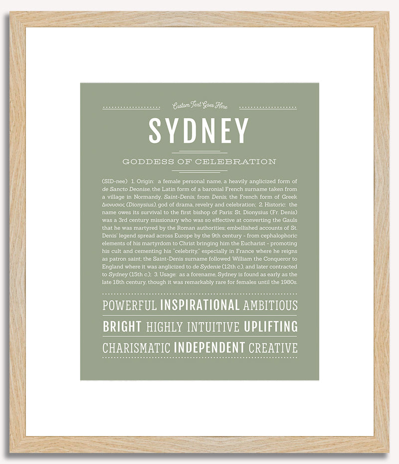 Sydney | Name Art Print