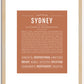 Sydney | Name Art Print