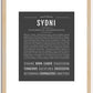 Sydni | Name Art Print