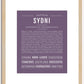 Sydni | Name Art Print