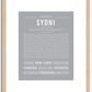 Sydni | Name Art Print