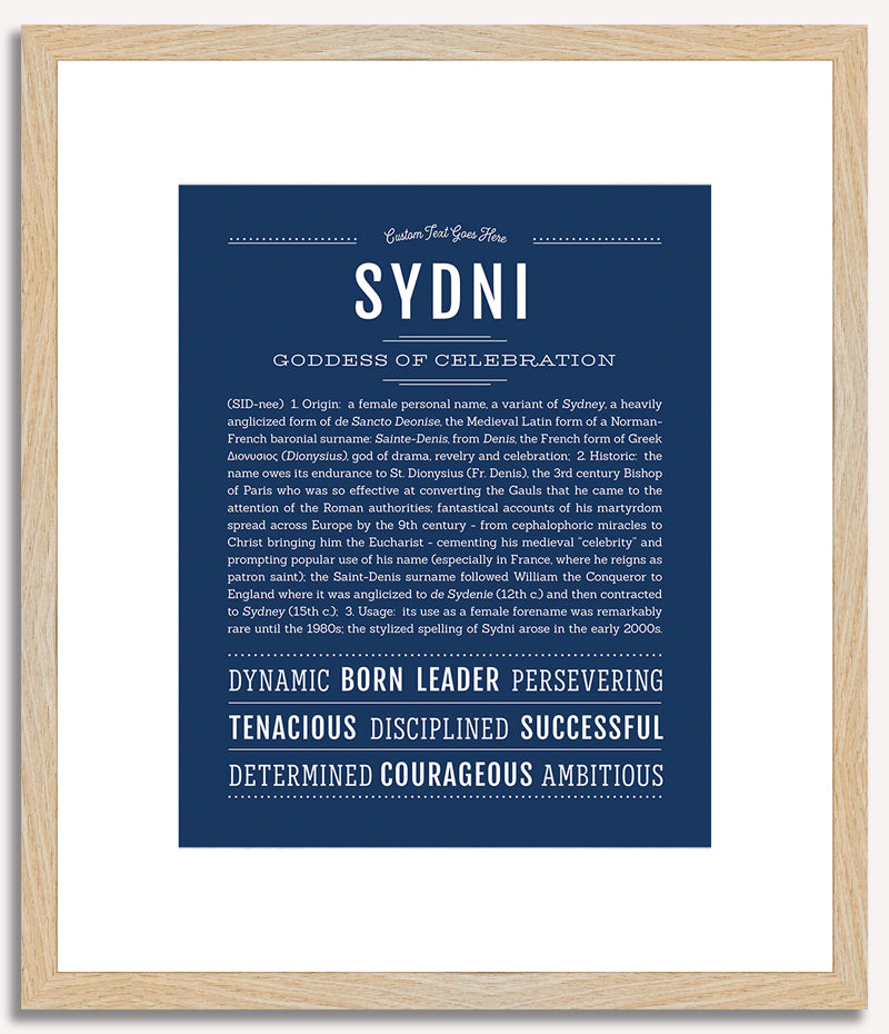 Sydni | Name Art Print