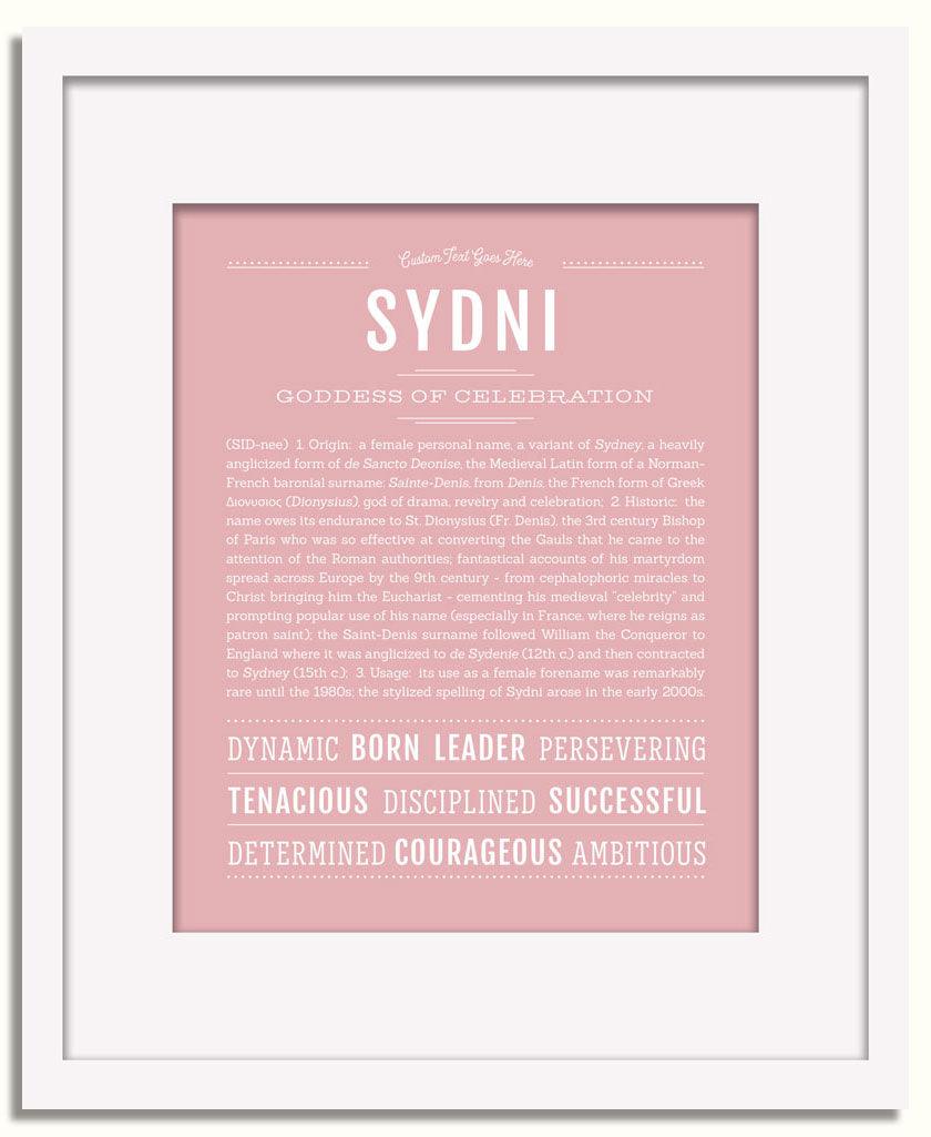 Frame Options | Dusty Rose | White Frame, Matted