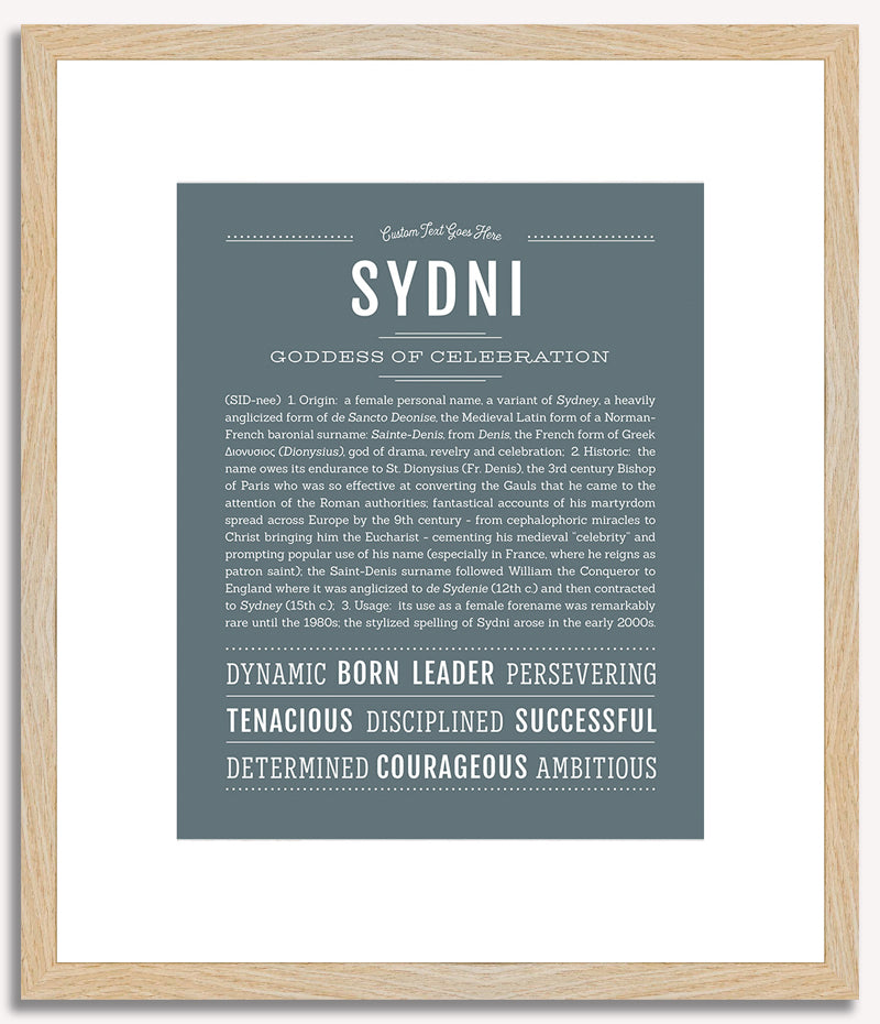 Sydni | Name Art Print