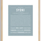 Sydni | Name Art Print