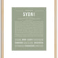 Sydni | Name Art Print