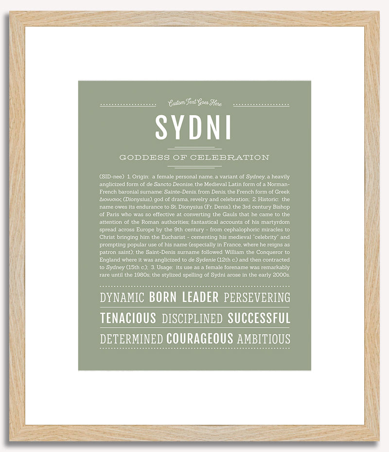 Sydni | Name Art Print