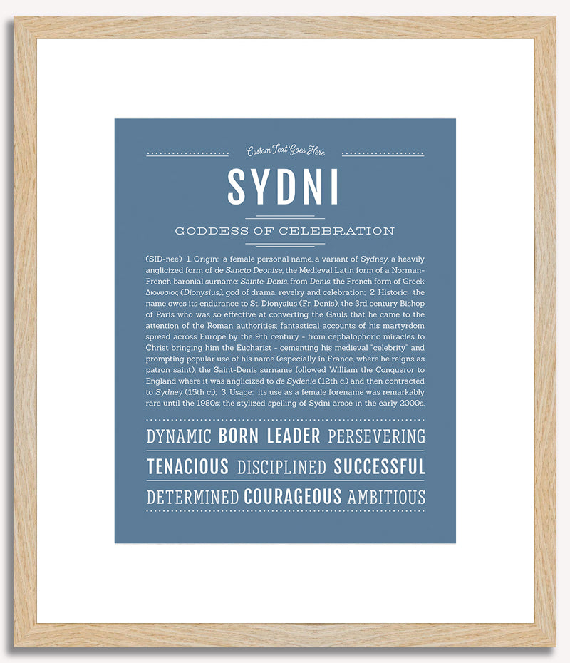 Sydni | Name Art Print