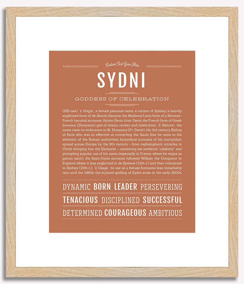 Sydni | Name Art Print