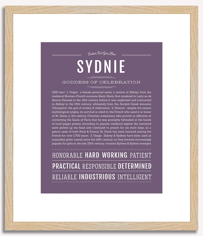 Sydnie | Name Art Print