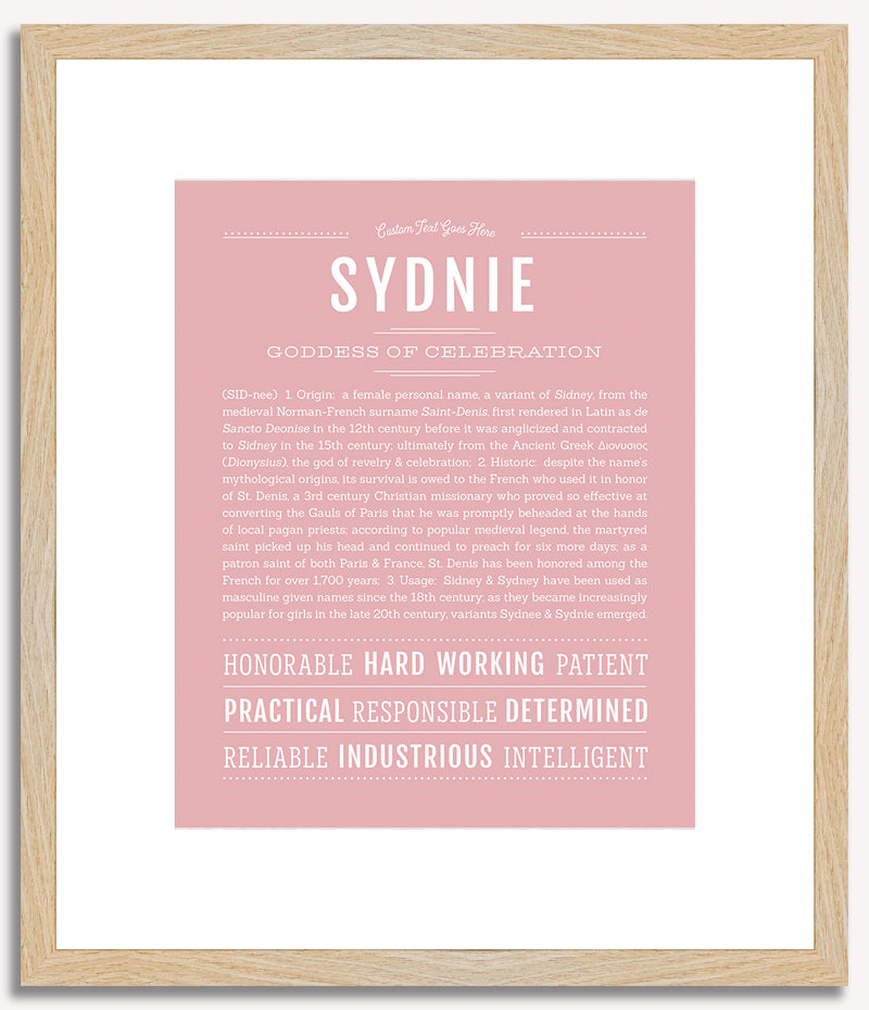 Sydnie | Name Art Print