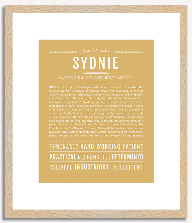 Sydnie | Name Art Print