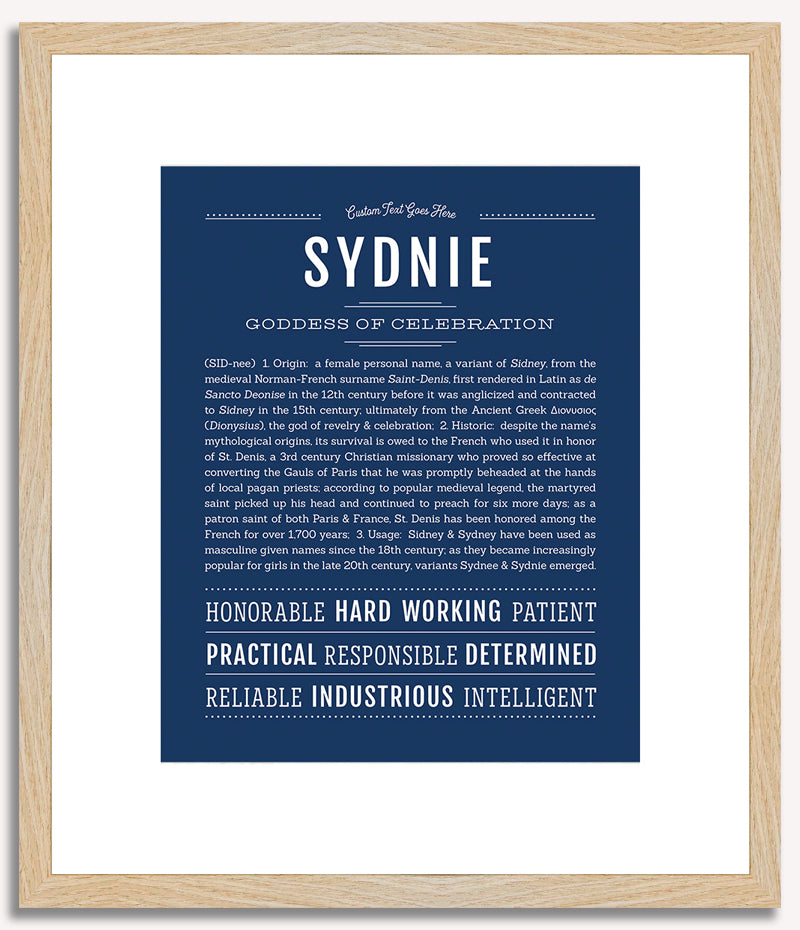 Sydnie | Name Art Print