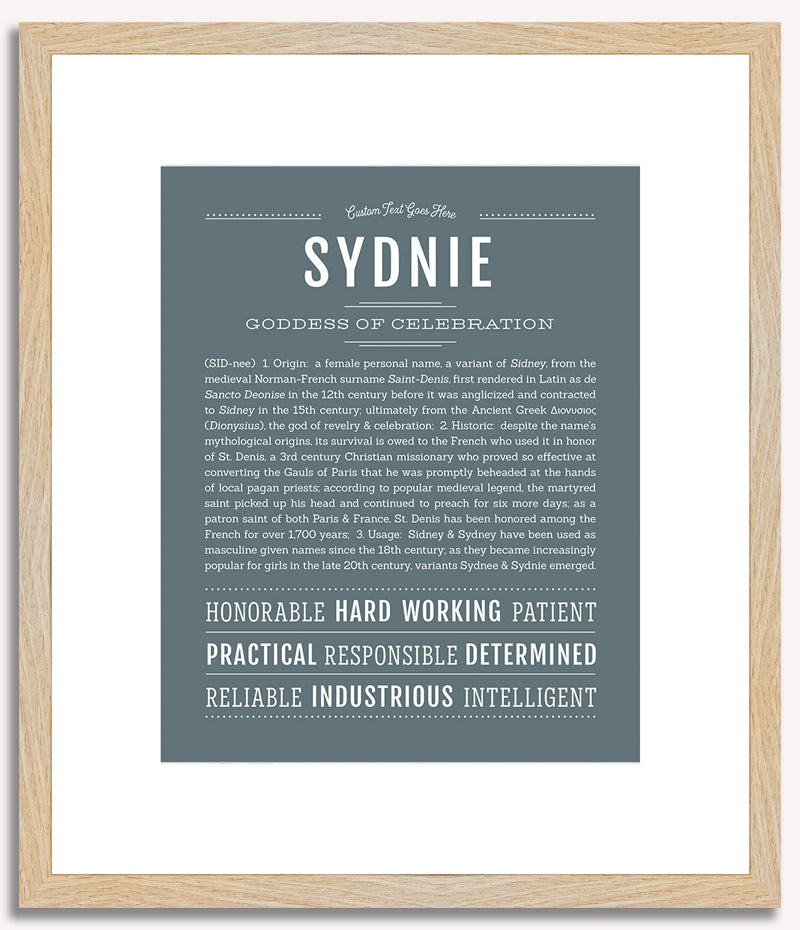 Sydnie | Name Art Print