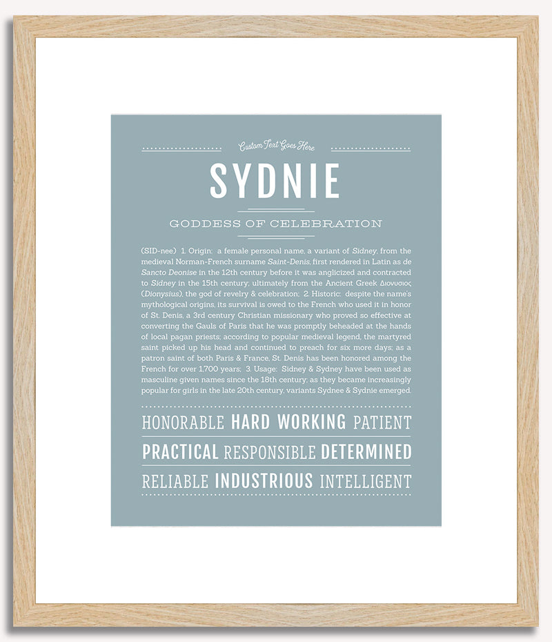 Sydnie | Name Art Print