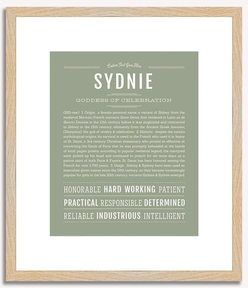 Sydnie | Name Art Print