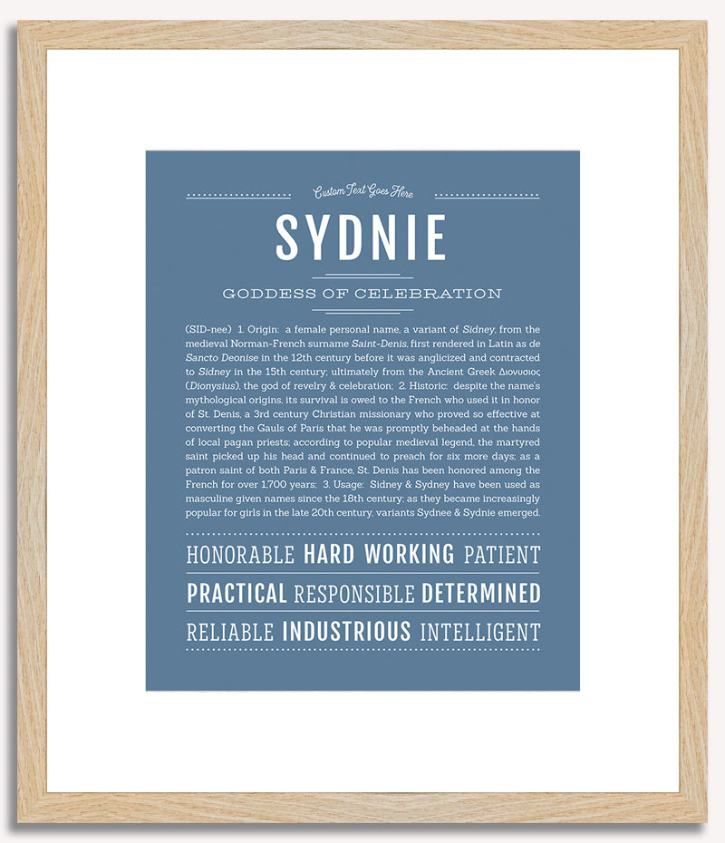 Sydnie | Name Art Print