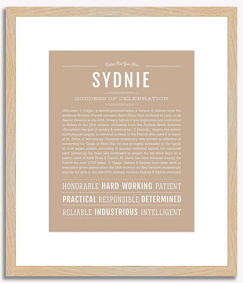 Sydnie | Name Art Print