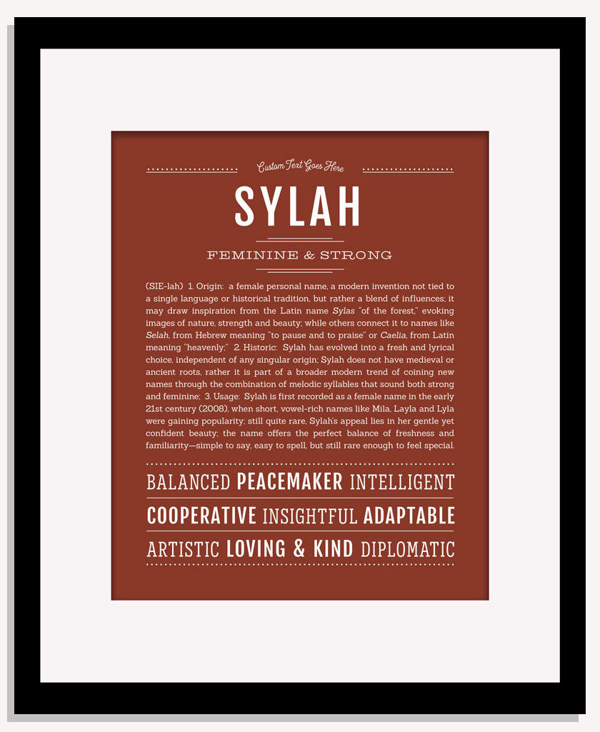 Sylah | Name Art Print