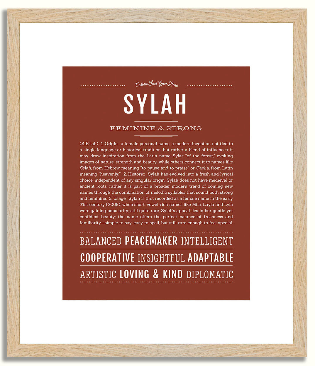 Sylah | Name Art Print