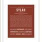 Sylah | Name Art Print