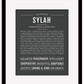 Sylah | Name Art Print