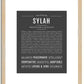 Sylah | Name Art Print