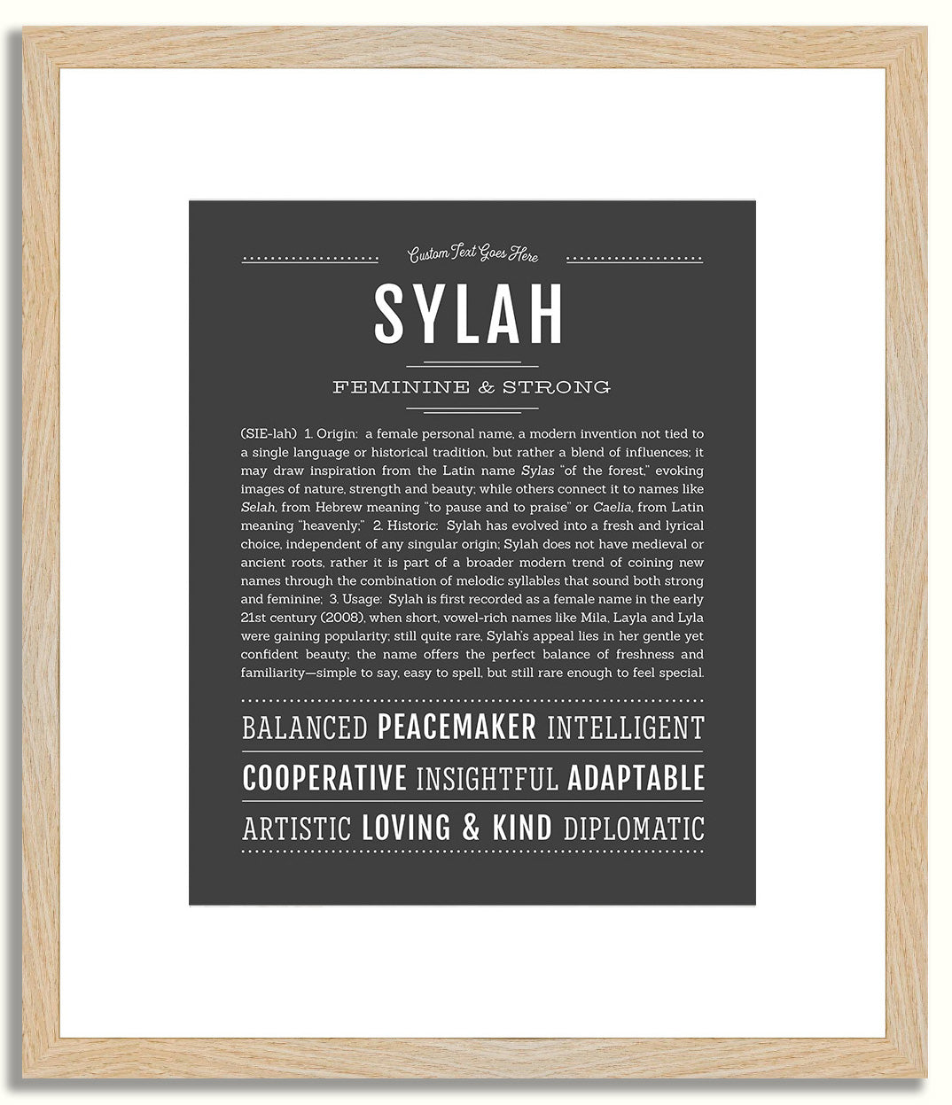 Sylah | Name Art Print