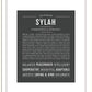 Sylah | Name Art Print