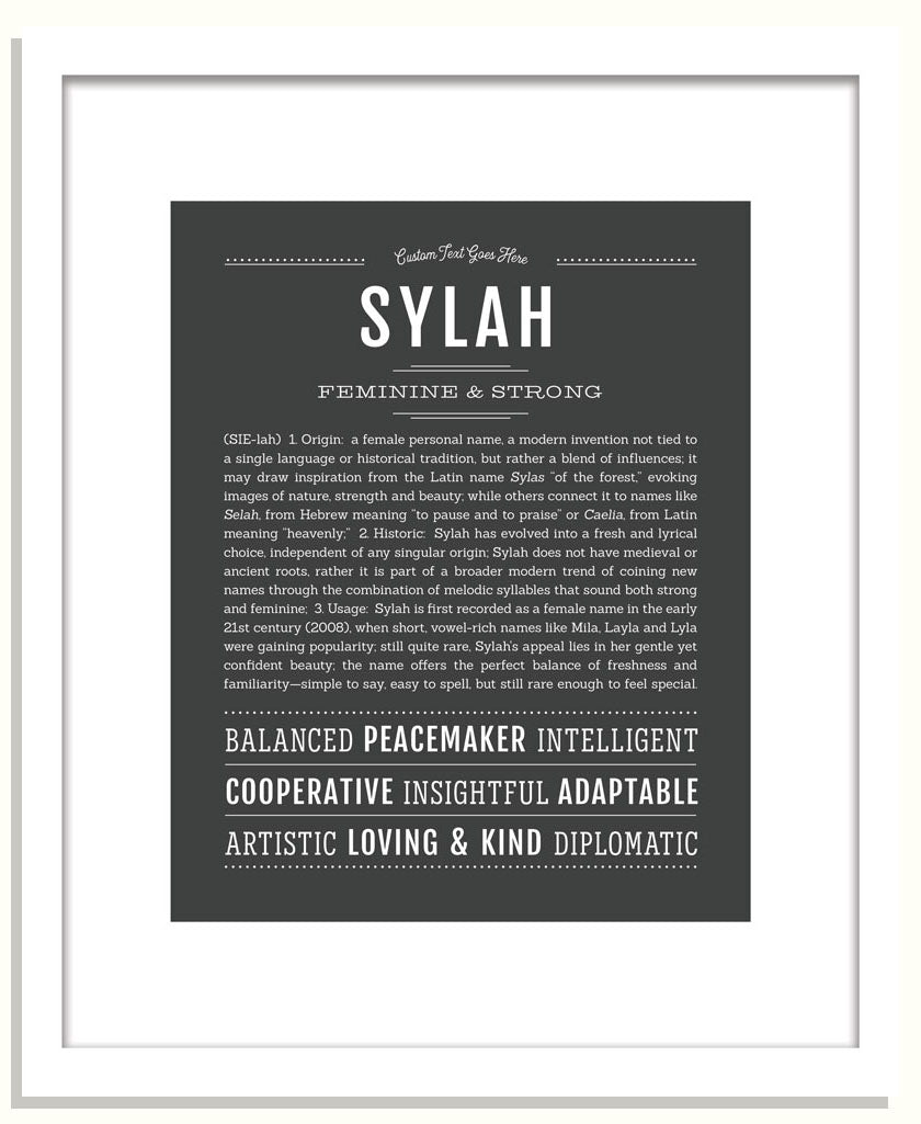 Sylah | Name Art Print