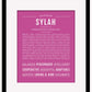 Sylah | Name Art Print