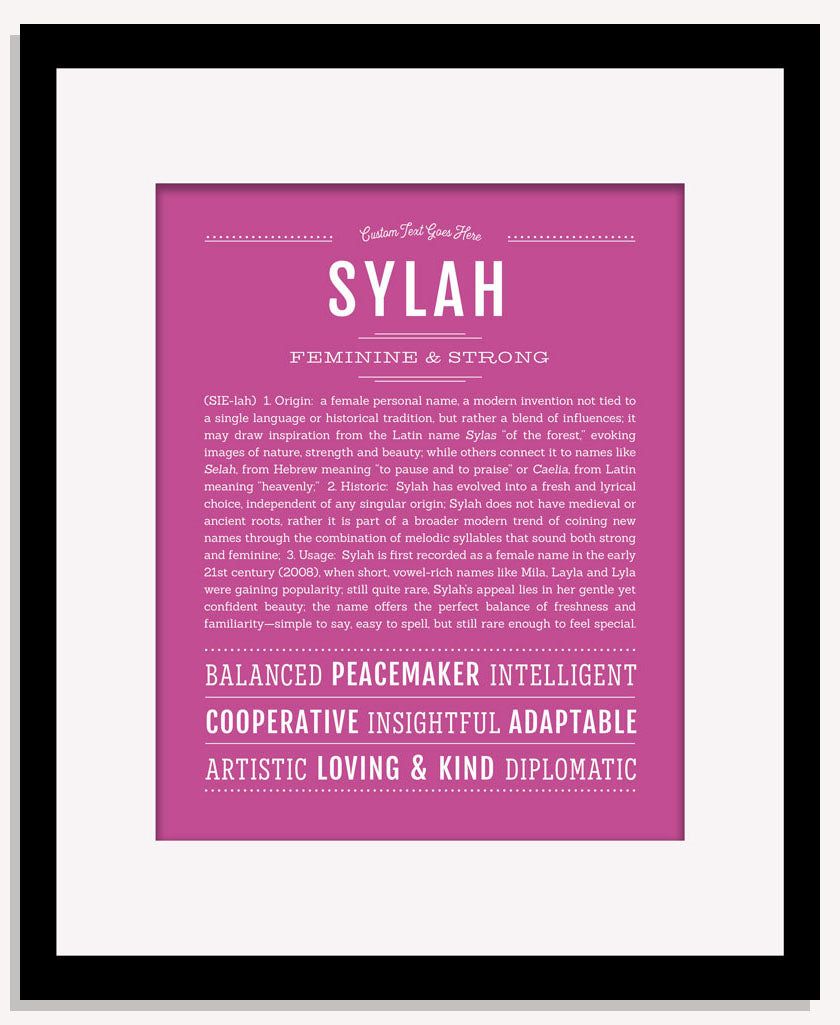 Sylah | Name Art Print