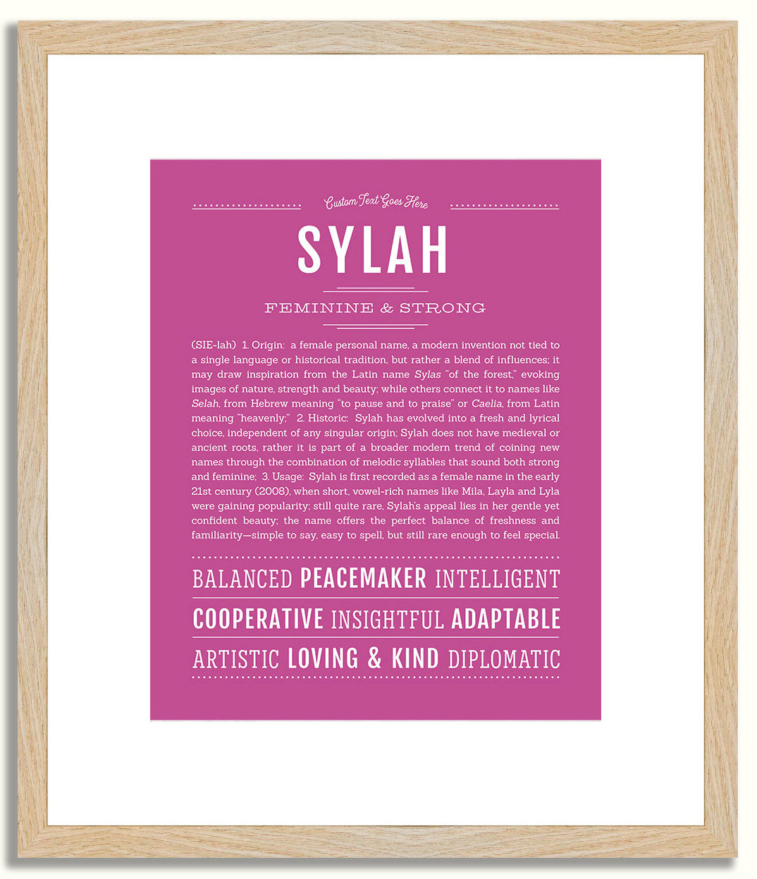 Sylah | Name Art Print