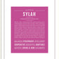 Sylah | Name Art Print