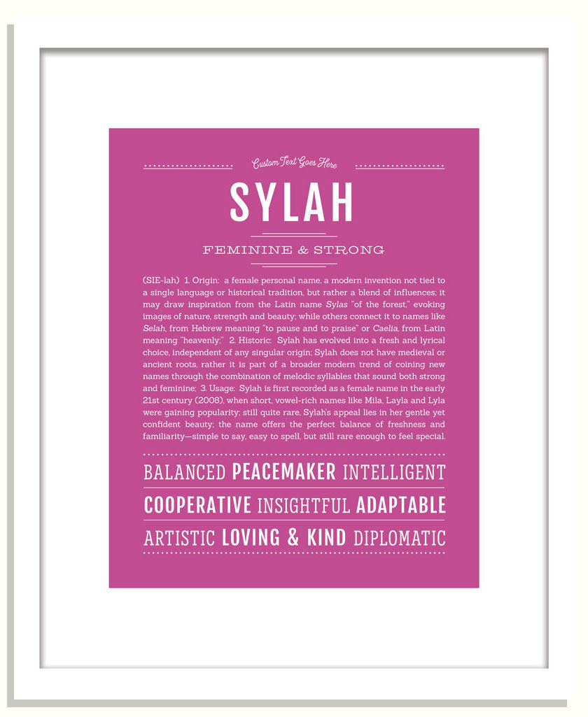 Sylah | Name Art Print