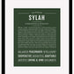 Sylah | Name Art Print