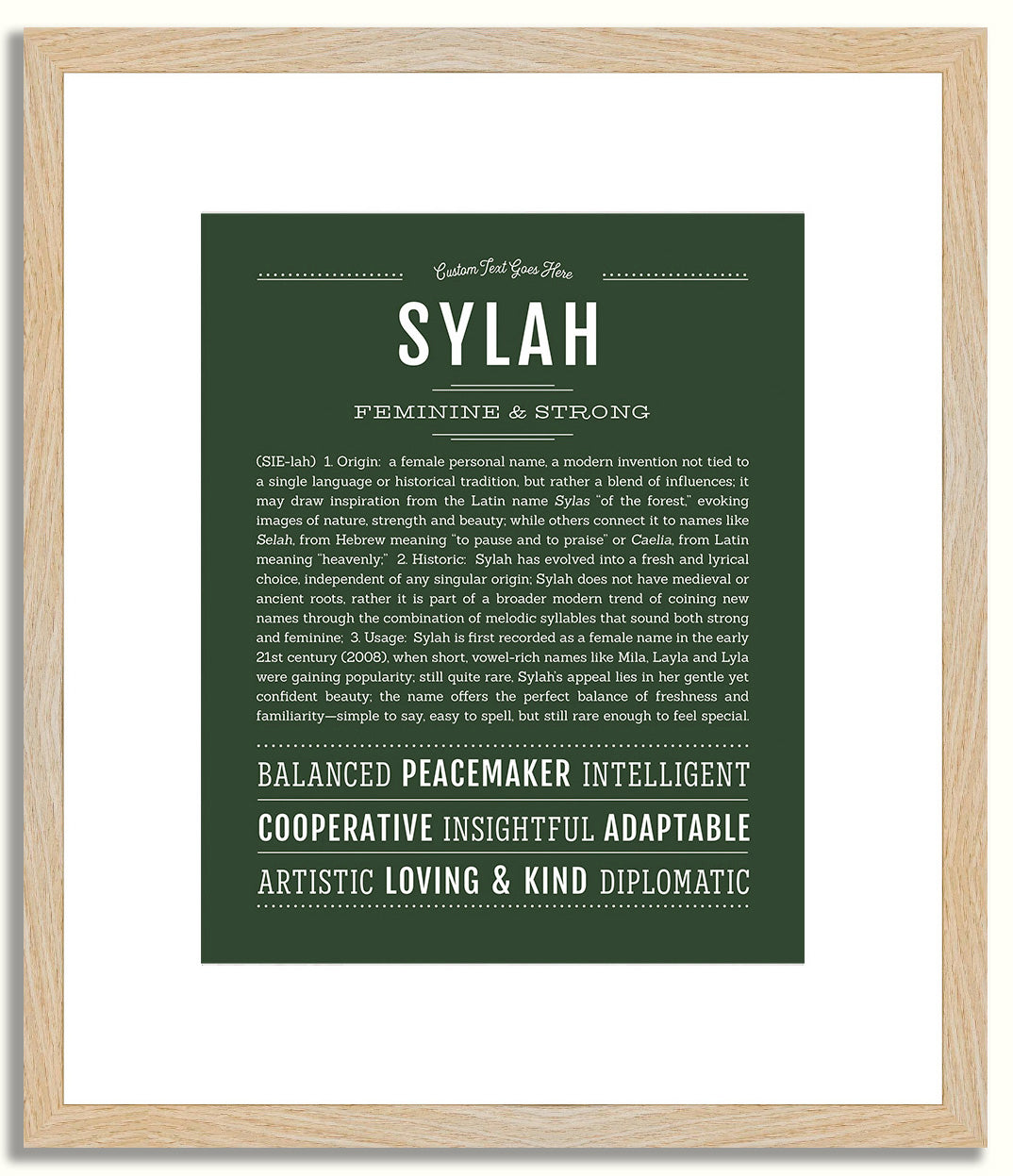 Sylah | Name Art Print