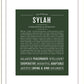 Sylah | Name Art Print