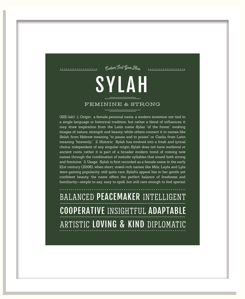 Sylah | Name Art Print