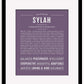 Sylah | Name Art Print
