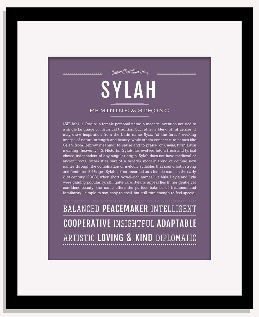 Sylah | Name Art Print