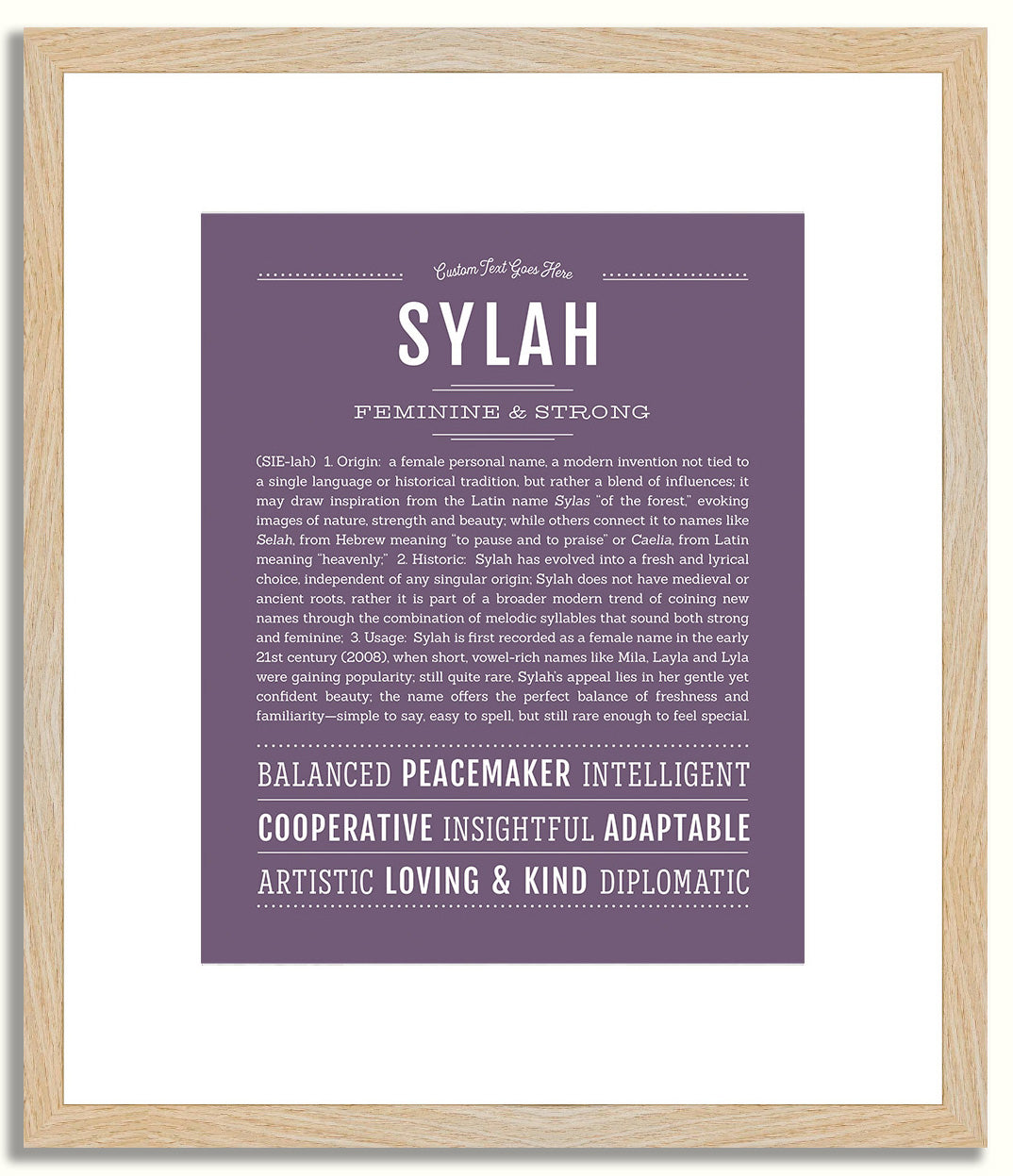Sylah | Name Art Print