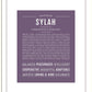Sylah | Name Art Print