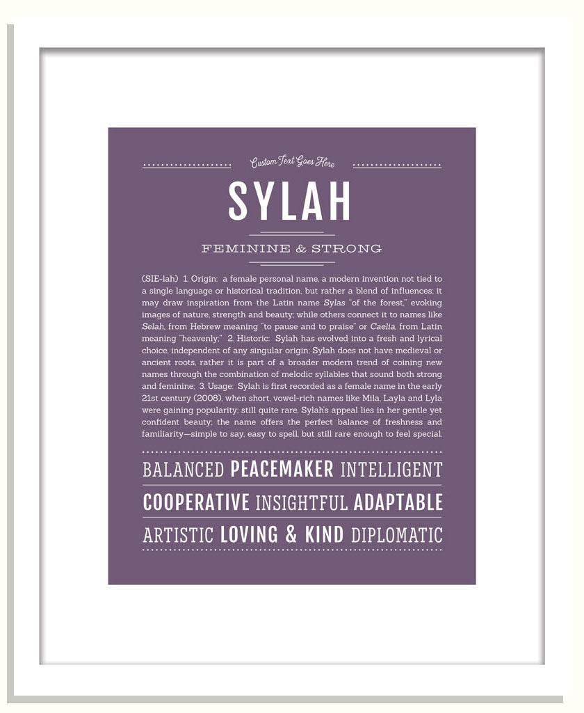 Sylah | Name Art Print