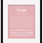 Sylah | Name Art Print
