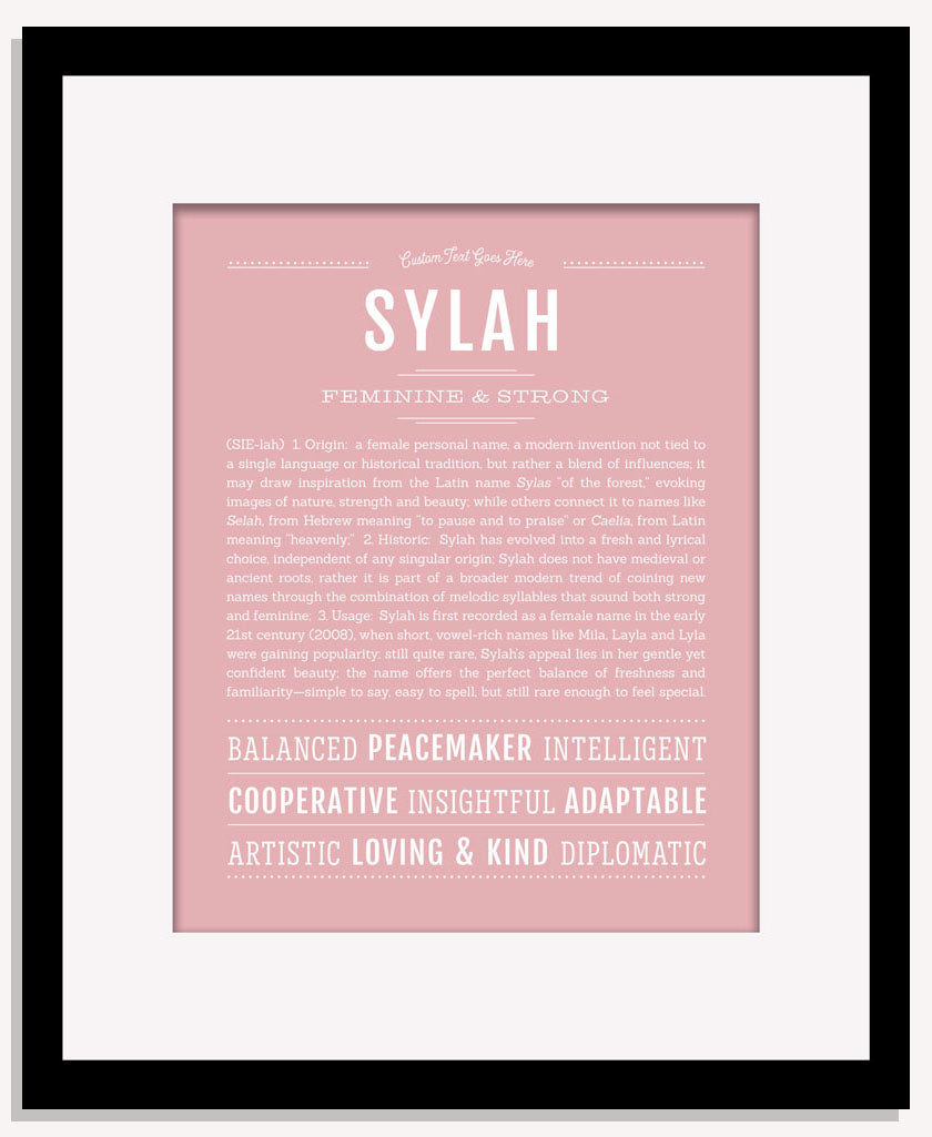 Sylah | Name Art Print